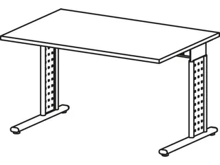 Bureau C-Poot Hxbxd 680-820X1200X800Mm Lichtgrijs - 8