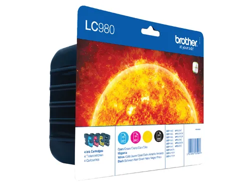 Brother LC-980 Valuepack 4 Kleuren Inktcartridges Origineel