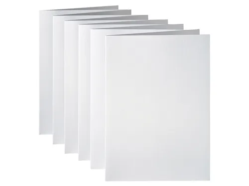 Correspondentiekaart Papicolor dubbel 105x148mm metallic parelwit 6 st