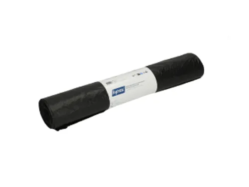 Afvalzak Hynex 60x80cm LDPE recycled T40 60L zwart rol à 20 stuks