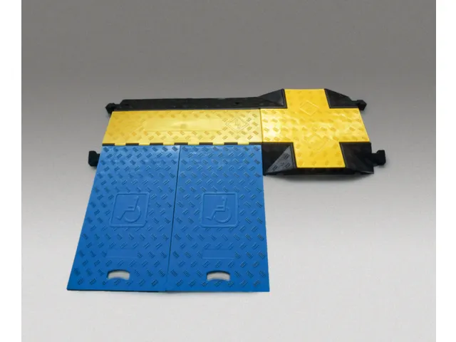 kabelbrug,kruisingselement,BxD 740x597mm,overrijd H 75mm,hard rubber