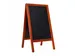 Krijtstoepbord Mahonie 75x135cm