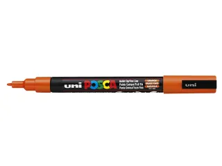 Verfstift Posca PC3M Fijne punt 0,9-1,3mm Donkeroranje - 1