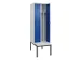 locker met bank,voor scheiding van kleding,HxBxD 2120x600x815mm,2vak