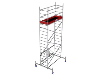 vouwsteiger,werk H 5,8m,steiger H 5m,platform BxD 2000x600mm,aluminium - 1