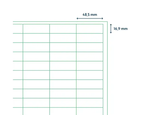 Etiketten Zelfklevend Wit 68 op A4 48.5x16.9mm 1000 Vel