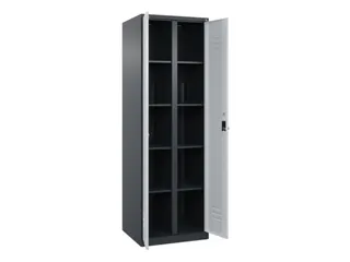 wasgoedverdeelkast,HxBxD 1850x600x500mm,vak B 300mm,draaigrendel - 2