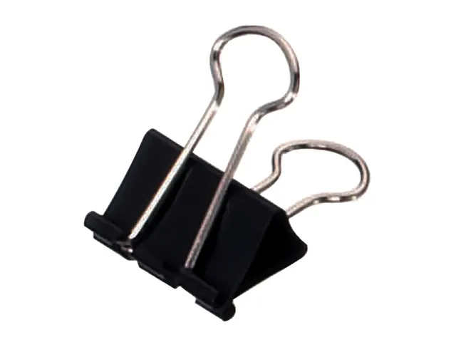 Papierklem MAUL 213 Foldback 25mm capaciteit 9mm zwart