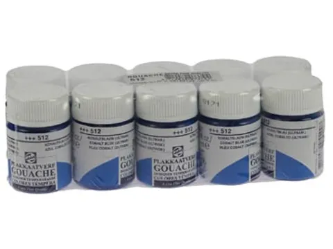 plakkaatverf Extra Fijn flacon van 16 ml, kobaltblauw (ultramari