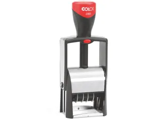 Woord-datumstempel Colop 2360 +bon 30x45 5regels zwart - 4