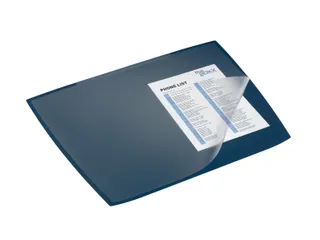 Schrijfonderlegger Artwork 590x470mm Met Transparante Cover PP Blauw - 2