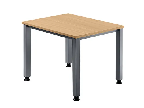 In hoogte verstelbaar bureau,HxBxD 680-760x800x800mm,blad beuken