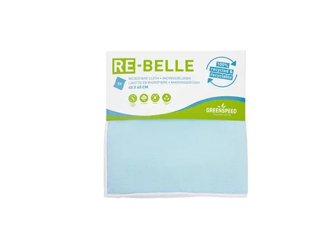 Microvezeldoek Greenspeed Re-belle 40x40cm blauw 5 stuks