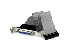 Low-Profile 40cm parallelle poort verloopkabel met bracket DB25(F)-IDC