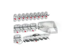 assortiment de supports p. plaque de rangement perforée RAL7016