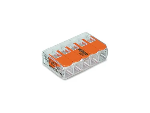 Compacte Verbindingsklem 5 x 0.2 - 4mm² Voor Alle Kabelsoorten