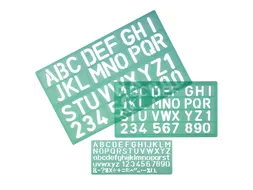 Lettersjabloon Linex hoofletters/letters/cijfers set á 3 stuks