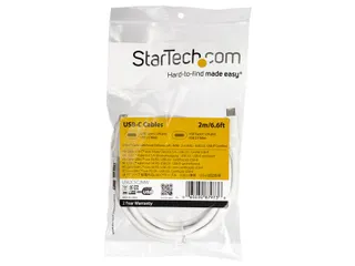 Usb-c Naar Usb-c Kabel 5a/100w Power Delivery M/m Wit 2 Meter Usb 2.0 - 1