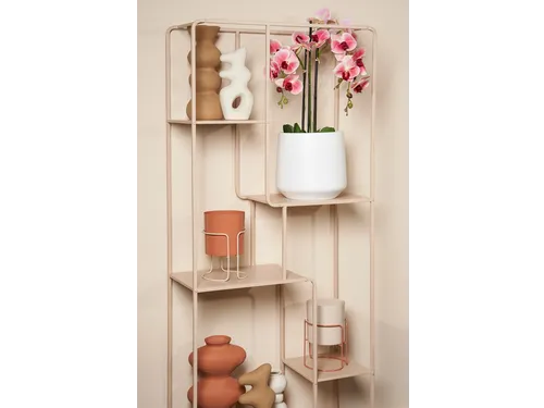 Kunstplant Mica Phalaenopsis orchidee roze in plastic pot 79x51cm
