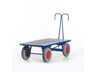Handtrekwagen 1000kg 1600x800mm Luchtbanden Ral5010 - 6