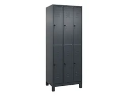dubbeldekse locker,HxBxD 1950x750x500mm,3x2vak.,vak B 250mm
