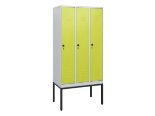 locker,HxBxD 1950x900x500mm,3vak,vak B 300mm,draaigrendel - 1