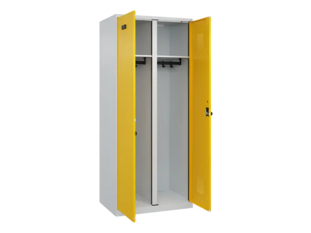 locker voor scheiding van kleding,HxBxD 1850x800x500mm,2vak