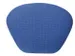 Stahulp Staalbuis Zitting Stof Blauw Onderstel Grijsaluminium