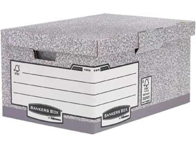 Containerdoos System Flip Top Maxi Grijs 390x293x560mm