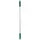 Hygiene aluminium steel 840mm Ø22mm groen met schroefdraad