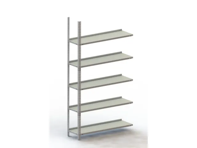 magazijnstelling,aanbouwveld,HxBxD 1850x1002x304mm,vaklast 80kg