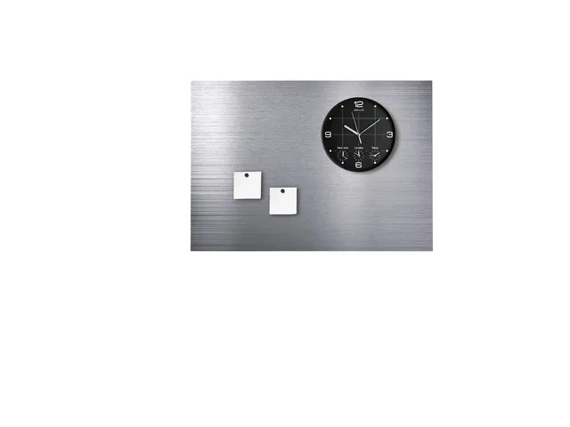 Wandklok Unilux On Time Ø30,5cm zwart/wit tijdzone cijfers