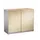 Schuifdeurkast Hxbxd 915x1200x440mm 2oh Blank Aluminium/esdoorn