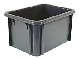 Stapelbak Pe Hxlxb 215X400X300Mm Inhoud 18L Grijs