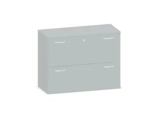 hangmappenkast 770x1000x430mm 2hangmappenframes Lichtgrijs - 1