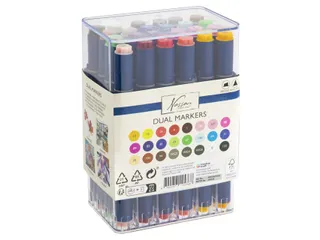 Alcoholmarker Nassau Arts duopunt 24 stuks assorti - 3