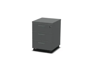 mobiel ladeblok,HxBxD 600x430x480mm,3lade(n),MS-donkergrijs - 1