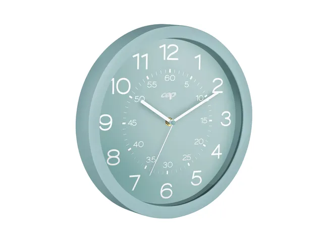 Wandklok CEP Riviera 30cm optimale leesbaarheid mint