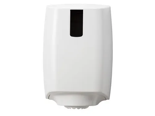 Poetsroldispenser mini kunststof wit