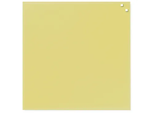 Glasmagneetbord Naga 45x45cm geel