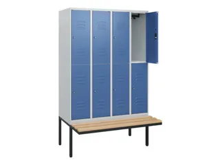 Dubbeldekse dekenkist,HxBxD 1950x1200x815mm,4x2vak.,vak B 300mm - 2