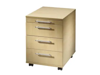 Mobiel Ladenblok 590x430x580mm Pennenlade 3laden Esdoorn Beugelgreep - 1