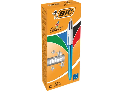 Colours Shine 4-kleurenbalpen medium lichaam blauw