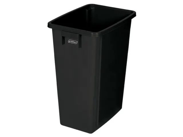 afvalverzamelaar,60l,HxBxD 580x320x460mm,romp PP zwart,gesloten