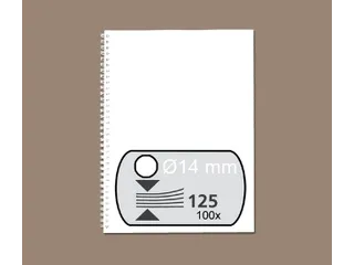 Draadrug Fellowes 14mm 34-rings A4 wit 100stuks - 1