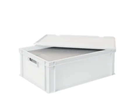 Euronorm-stapelbak,m. isoleerbox,HxLxB 220x600x400mm,44,5/20,4l,HDPE