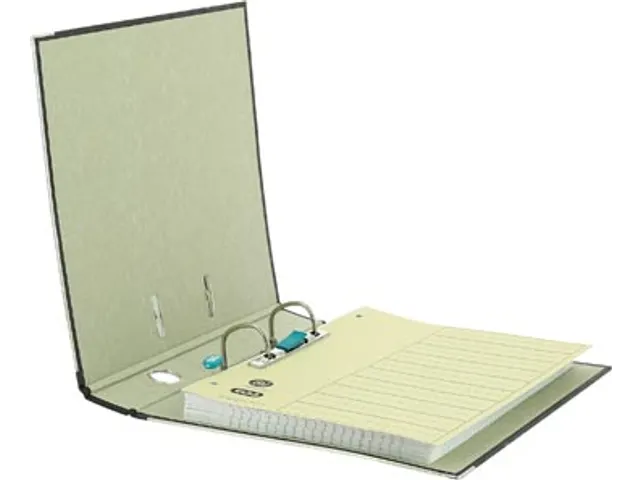 Oxford Rado ordner folio uit karton rug van 5 cm zwart