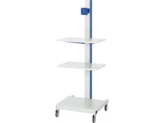 pc-station,HxBxD 1770x650x650mm,monitorhouder,3legborden - 3
