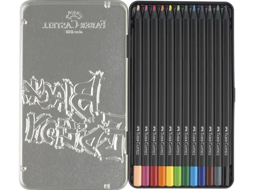 Kleurpotlood Black Edition 12 stuks in bliketui