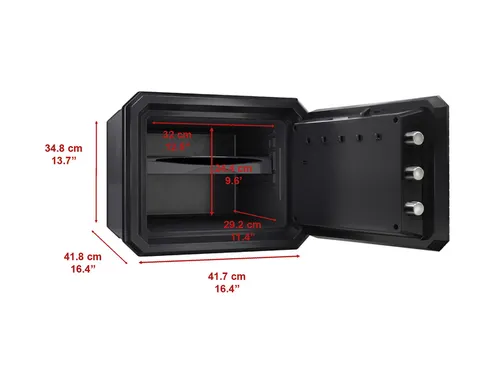Kluis MasterLock brandvrij en waterdicht electronisch combi-slot L zwa